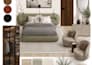 create an interior moodboard and furniture layout